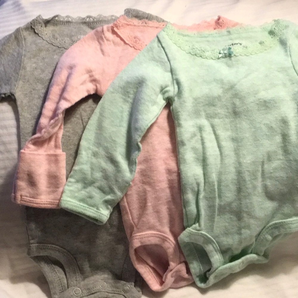 Bundle of 3 Carters L/S Onesies